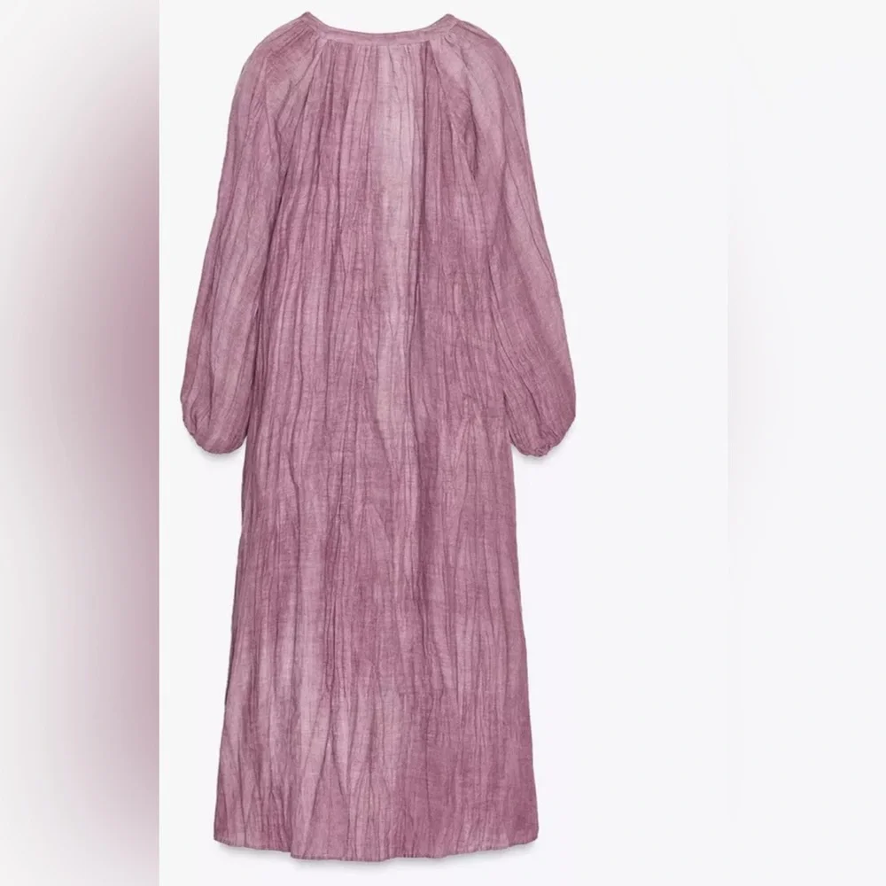 Brand new, high quality absolutely stunning 100% linen gorgeous dress,size Large - Picture 11 of 17